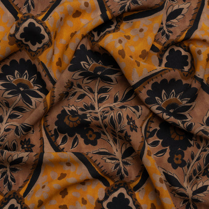 Mood Exclusive Brown Vale of Victoria Lightweight Polyester Crepe