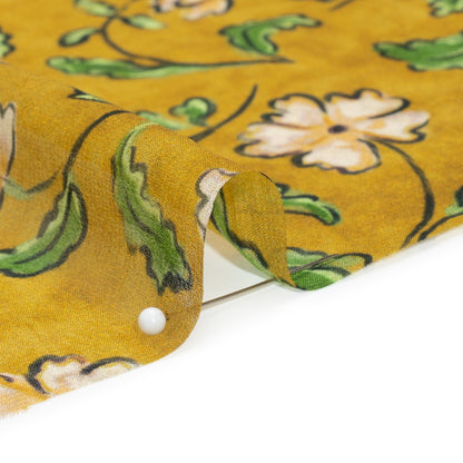 Mood Exclusive Yellow Beautiful Fool Viscose Chiffon Folded