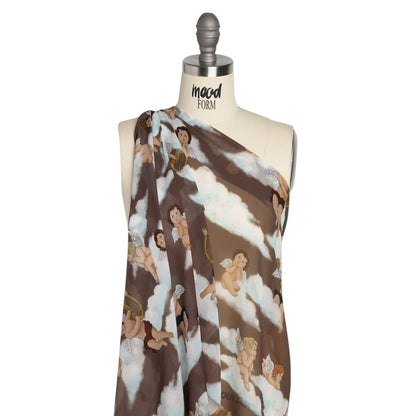 Mood Exclusive Taupe Drowsy Dreamers Viscose Chiffon Detail