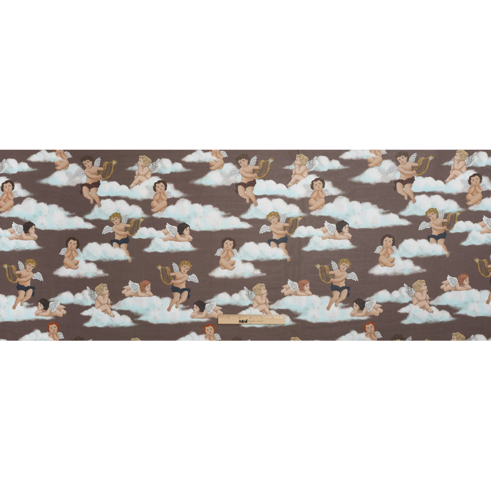 Mood Exclusive Taupe Drowsy Dreamers Viscose Chiffon Drape