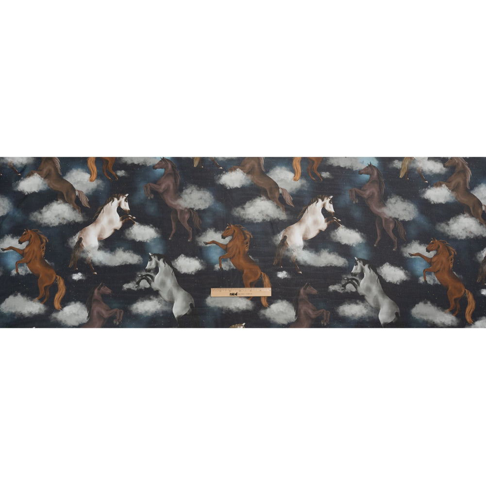 Mood Exclusive Rearing Racers Viscose Chiffon Drape