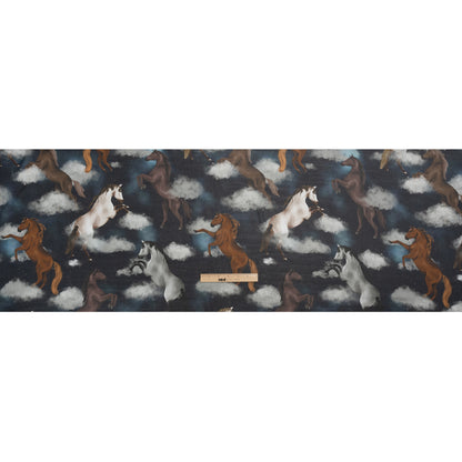 Mood Exclusive Rearing Racers Viscose Chiffon Drape