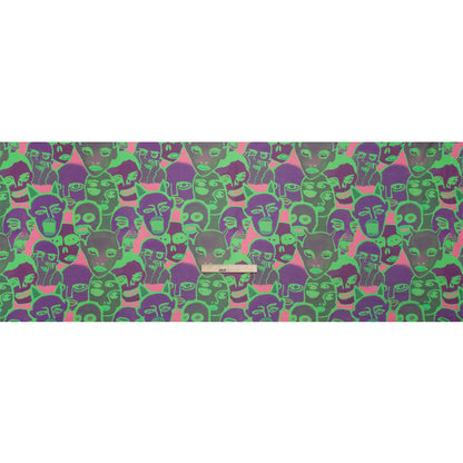 Mood Exclusive Neon Green Nefarious Fiends Viscose Chiffon Drape