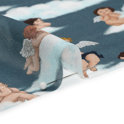 Mood Exclusive Blue Drowsy Dreamers Viscose Chiffon Folded
