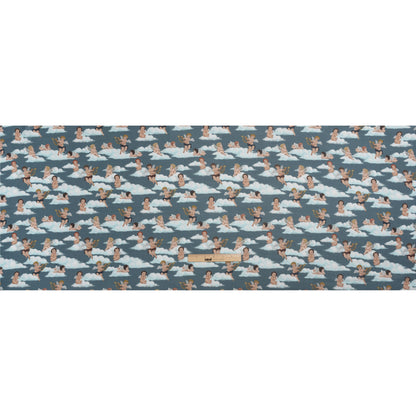 Mood Exclusive Blue Drowsy Dreamers Viscose Chiffon Drape