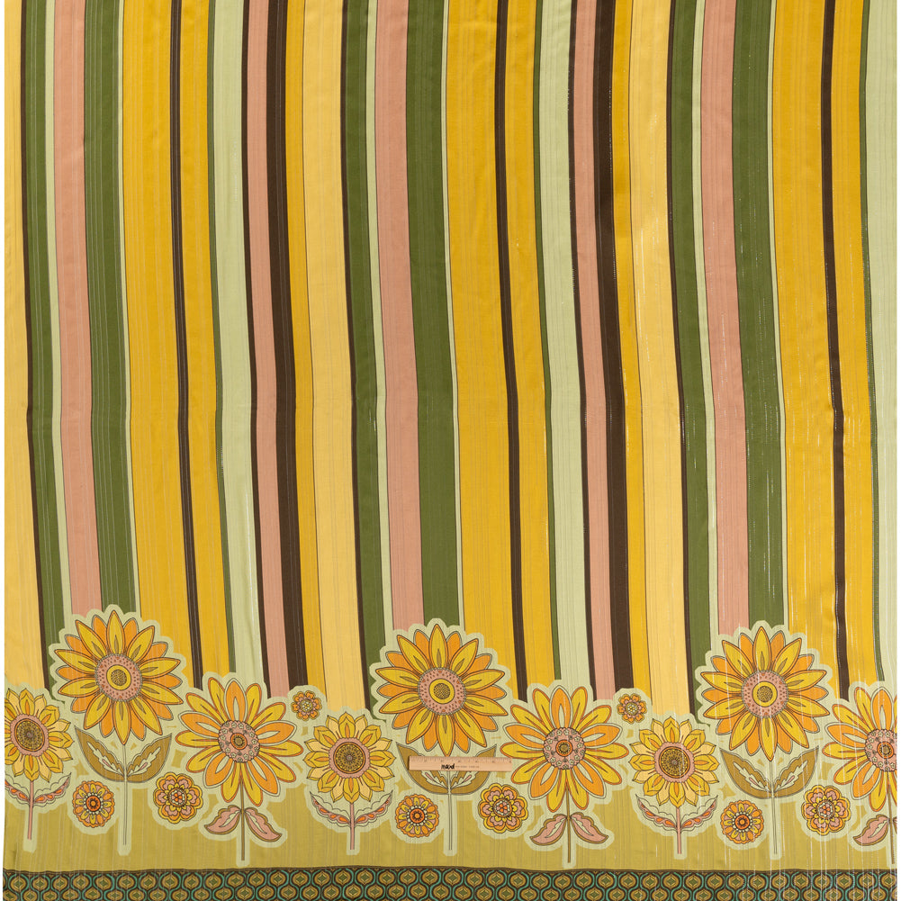Mood Exclusive Matilda's Garden Metallic Striped Viscose Dobby Panel Drape