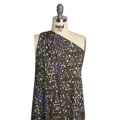 Mood Exclusive Black Sumatra Summit Crinkled Gauzy Viscose Crepe Detail