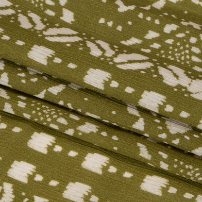 Mood Exclusive Green Sumatra Summit Crinkled Gauzy Viscose Crepe Full