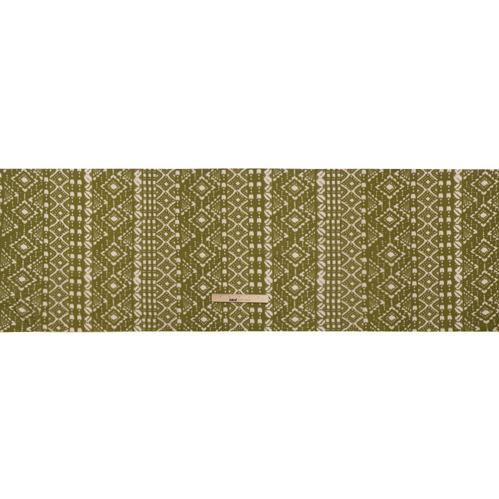 Mood Exclusive Green Sumatra Summit Crinkled Gauzy Viscose Crepe Drape