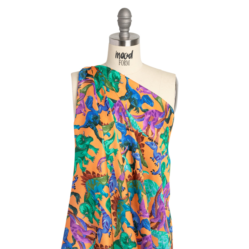 Mood Exclusive Jurassic Jubilee Striped Viscose Dobby Detail