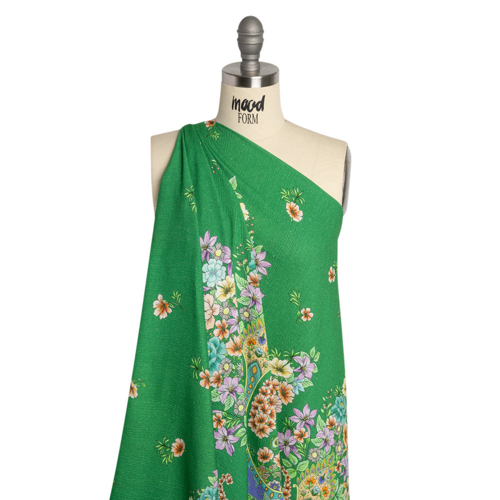 Mood Exclusive Feeling Floral Slubbed Gauzy Cotton Woven Panel Drape