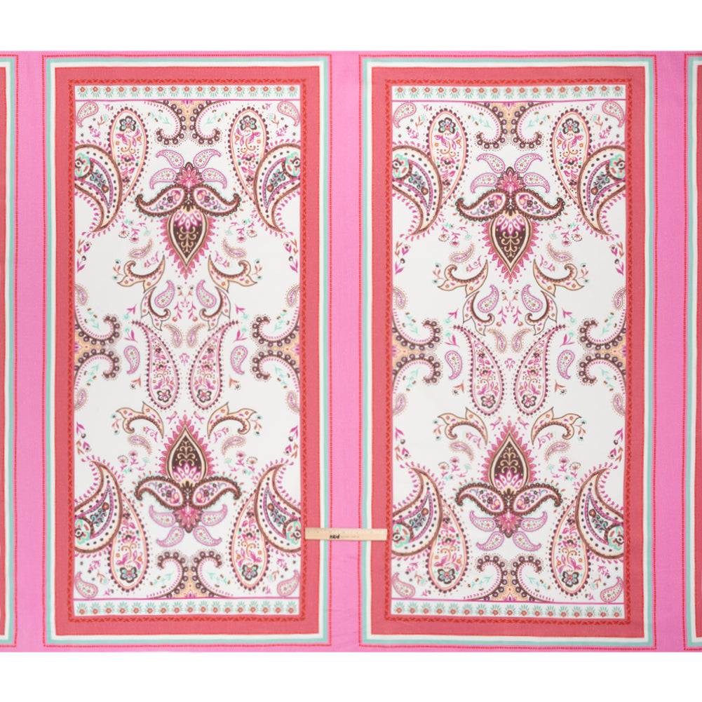 Mood Exclusive Pink Whimsical Wardrobe Slubbed Gauzy Cotton Woven Panel Full