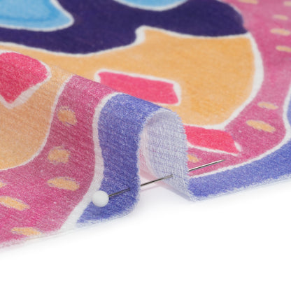 Mood Exclusive Pink Moonbeam Mountain Slubbed Gauzy Cotton Woven Detail