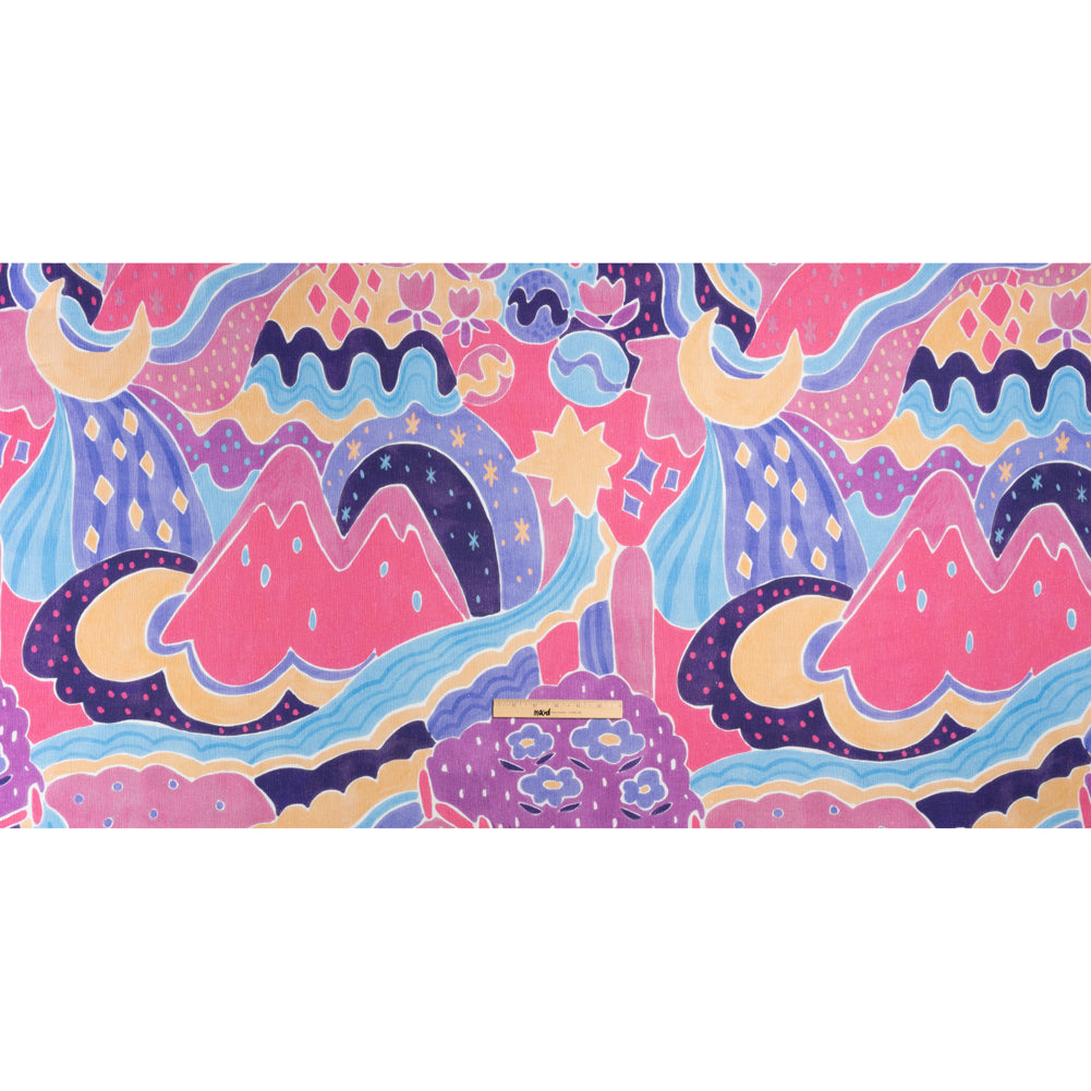 Mood Exclusive Pink Moonbeam Mountain Slubbed Gauzy Cotton Woven Full