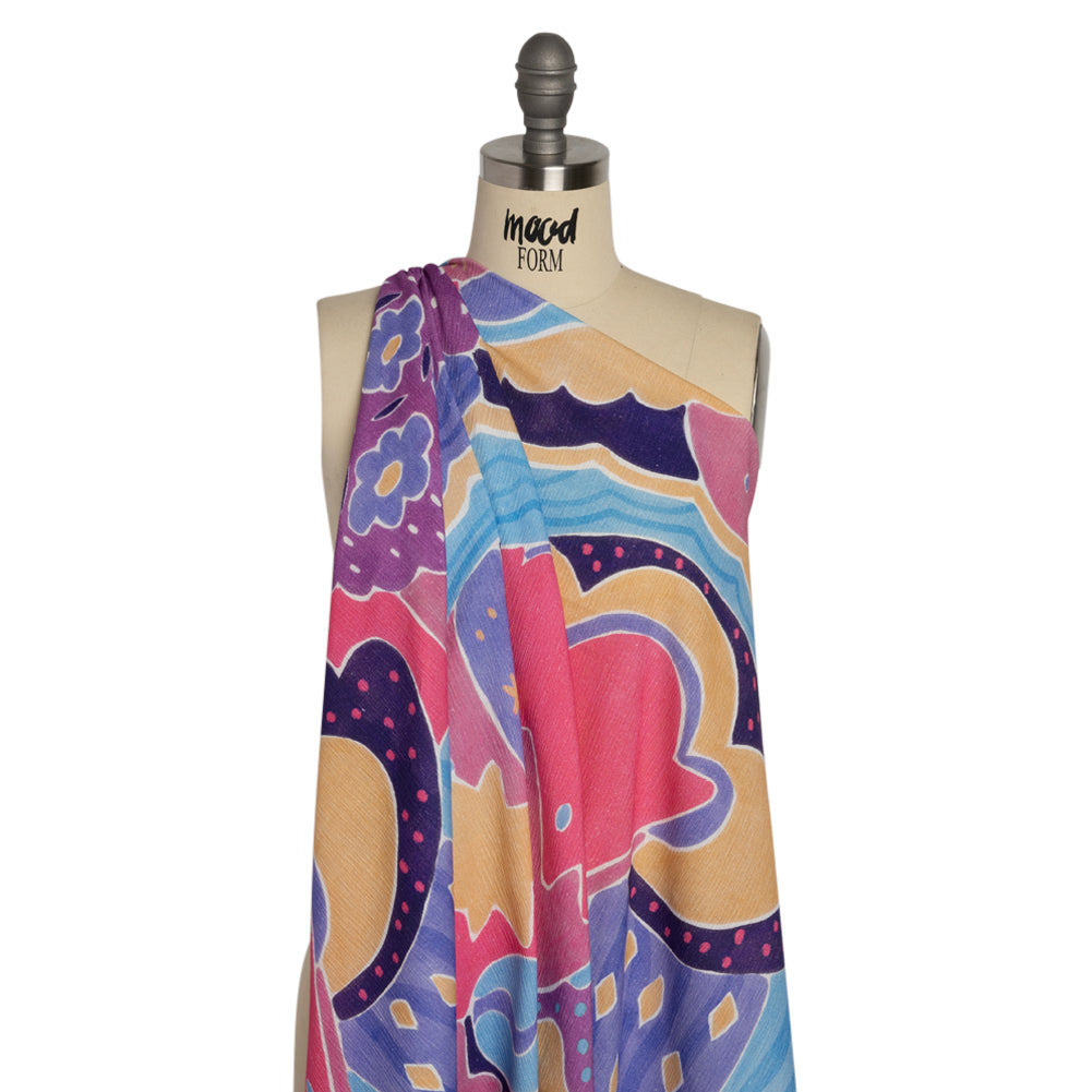 Mood Exclusive Pink Moonbeam Mountain Slubbed Gauzy Cotton Woven Drape