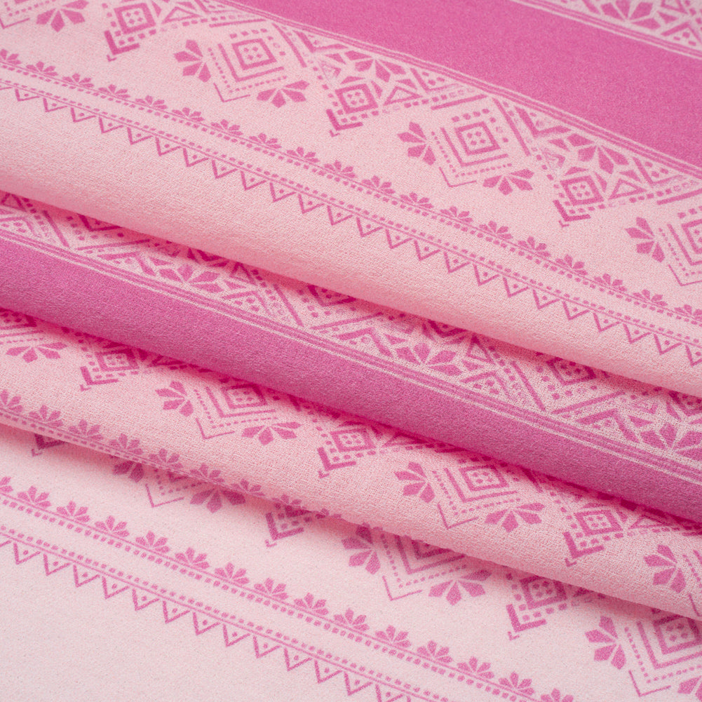 Mood Exclusive Pink Feel the Vibe Cotton Crepe Folded