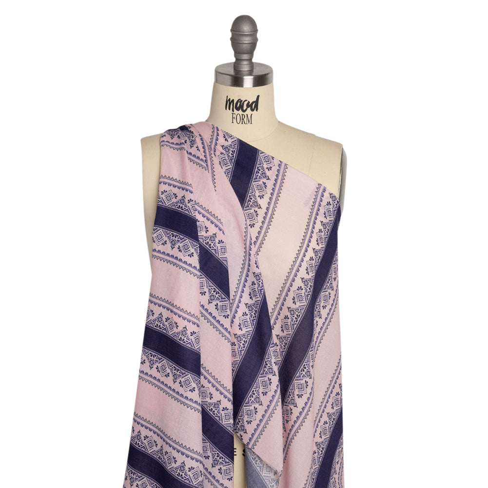 Mood Exclusive Purple Feel the Vibe Cotton Crepe Drape