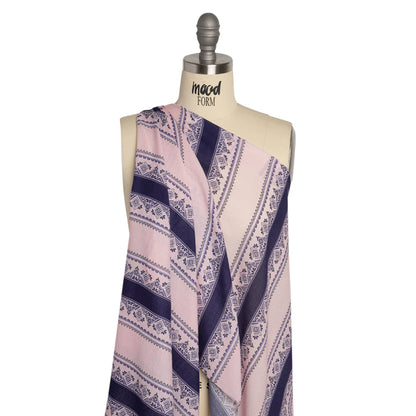 Mood Exclusive Purple Feel the Vibe Cotton Crepe Drape