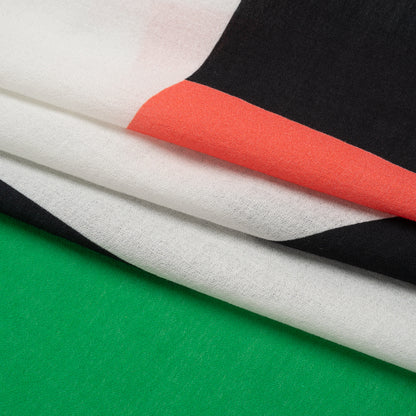 Mood Exclusive Green Down the Line Cotton Crepe Folded