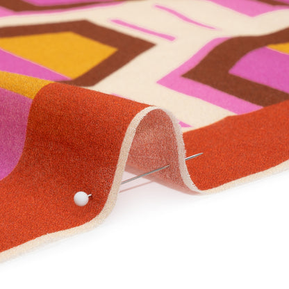 Mood Exclusive Orange Itsy Bitsy Sewist Cotton Crepe Panel Detail