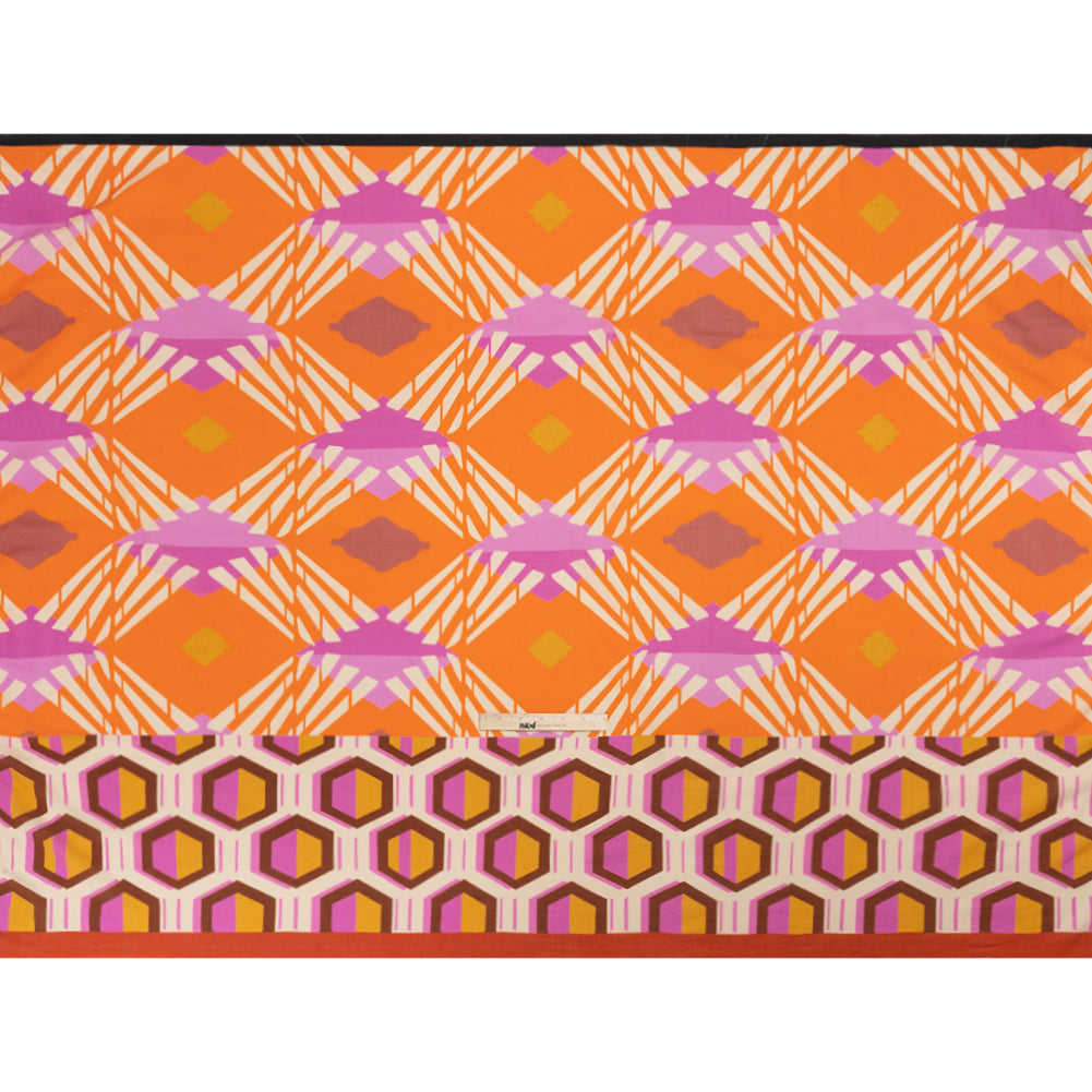 Mood Exclusive Orange Itsy Bitsy Sewist Cotton Crepe Panel Full