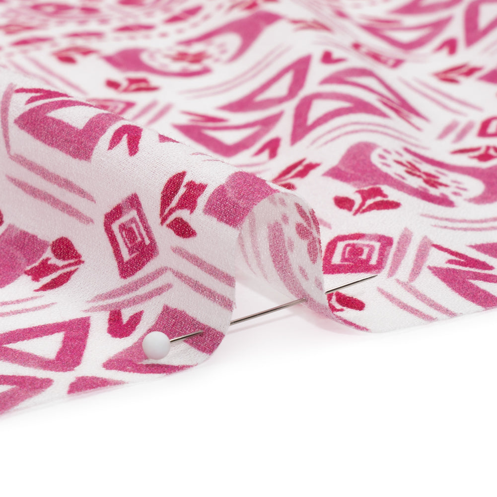 Mood Exclusive Pink Polygon Petals Cotton Crepe Detail