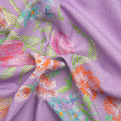 Mood Exclusive Lilac Stitch by Stitch Linen and Cotton Woven