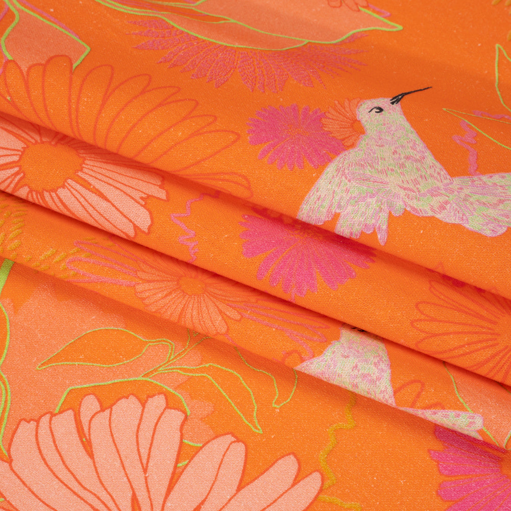 Mood Exclusive Hummingbird Heart Linen and Cotton Woven Folded