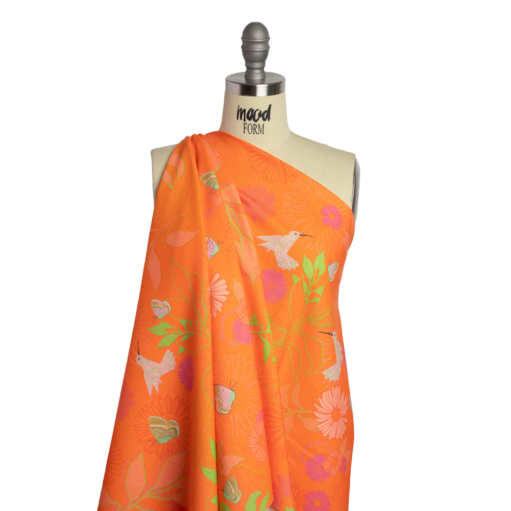 Mood Exclusive Hummingbird Heart Linen and Cotton Woven Drape