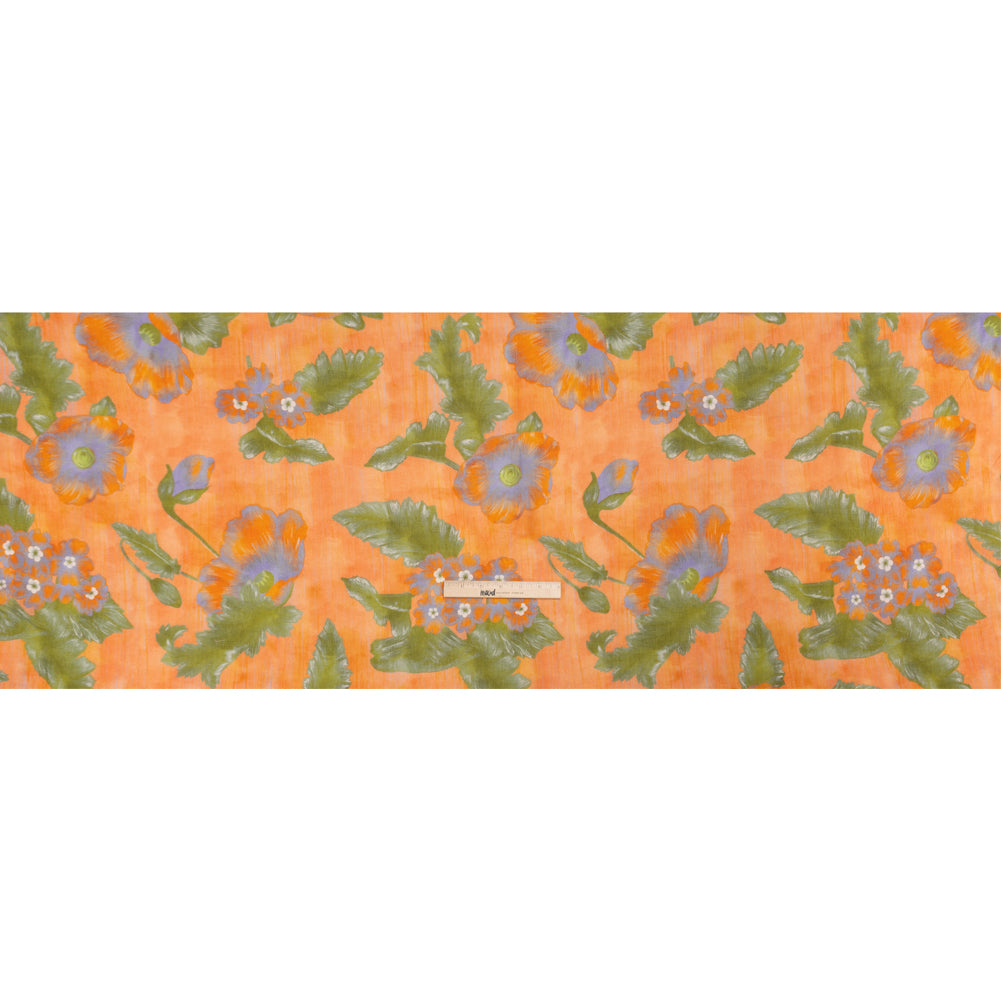 Mood Exclusive Orange Clementines and Lavender Cotton Crepe Full