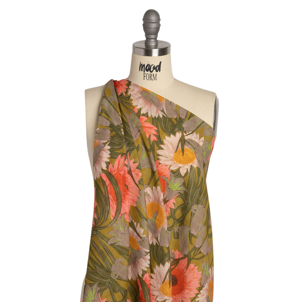 Mood Exclusive Flowers for Frances Cotton Crepe Drape