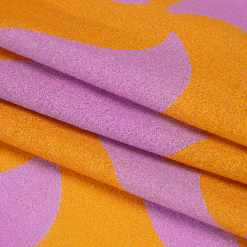 Mood Exclusive Orange Gumdrop Pinwheels Cotton Crepe Folded