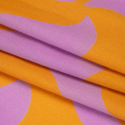 Mood Exclusive Orange Gumdrop Pinwheels Cotton Crepe Folded