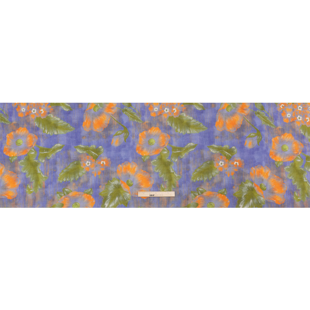 Mood Exclusive Blue Clementines and Lavender Cotton Crepe Full