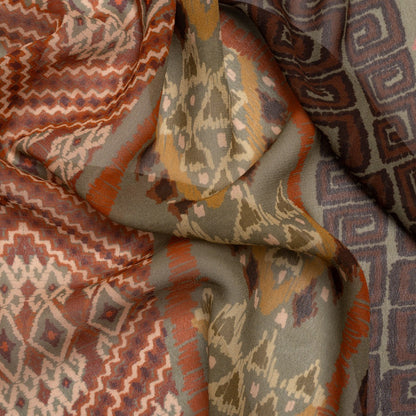 Mood Exclusive Olive Style Central Viscose Chiffon