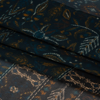 Mood Exclusive Navy My Embroidered Life Viscose Chiffon Panel Full