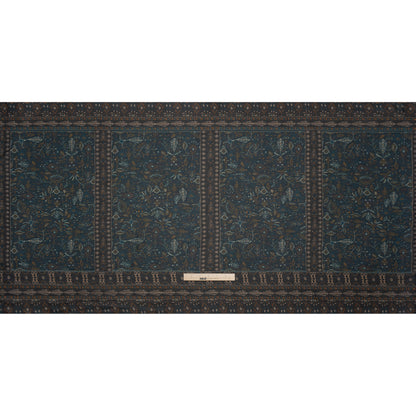 Mood Exclusive Navy My Embroidered Life Viscose Chiffon Panel Drape