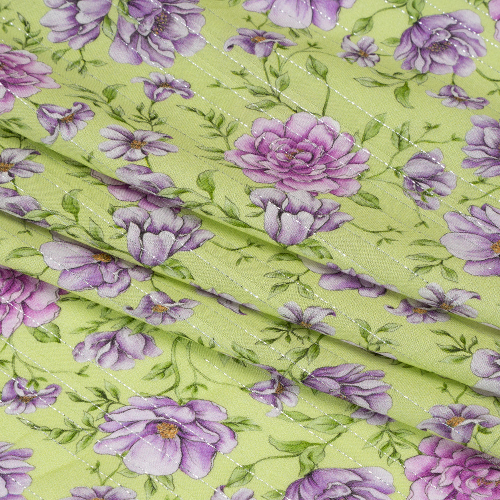 Mood Exclusive Fresh Fragrances Metallic Striped Viscose Dobby Full