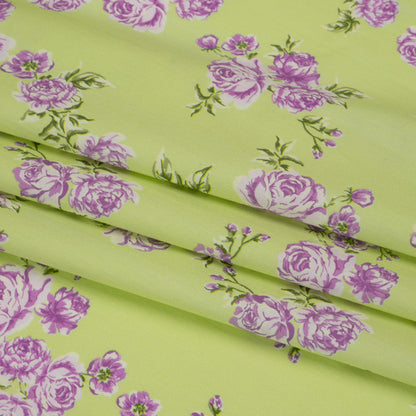 Mood Exclusive Key Lime Divine Stretch Cotton Poplin Folded