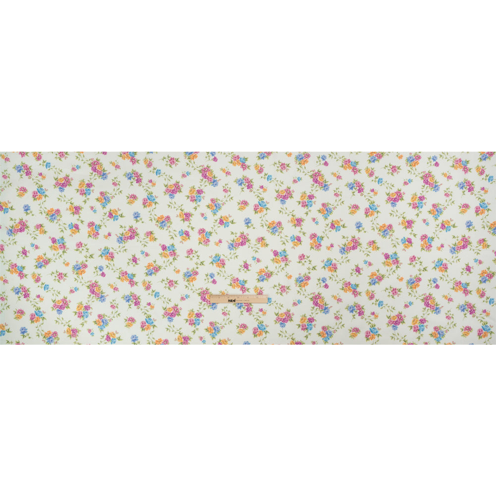 Mood Exclusive Off White Aromatic Enchantments Stretch Cotton Poplin Full