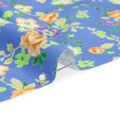Mood Exclusive Blue Inch by Inch Stretch Cotton Poplin Detail