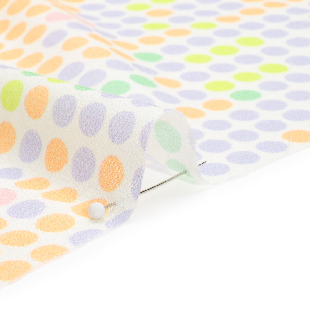 Mood Exclusive White Candy Buttons Cotton Crepe Detail