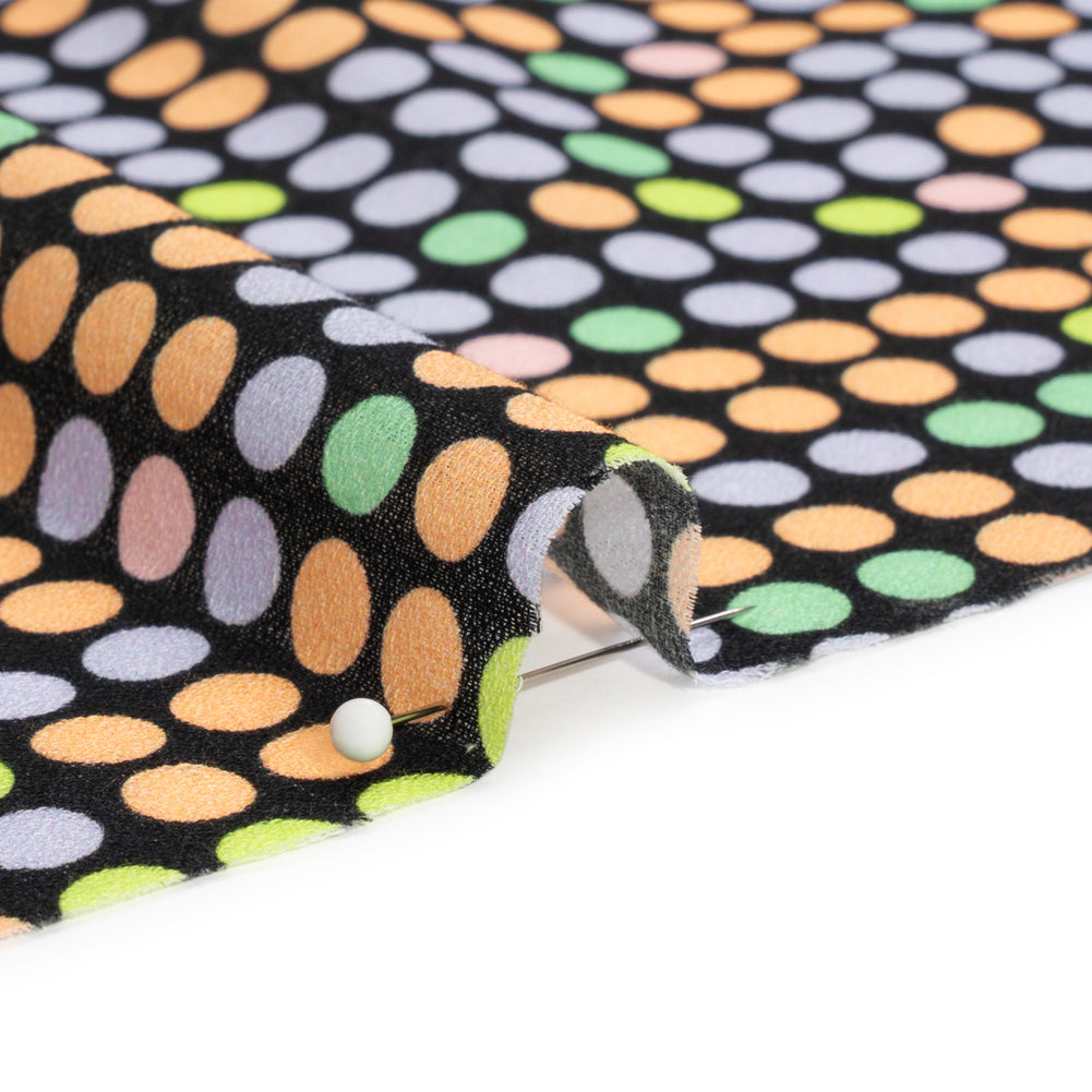 Mood Exclusive Black Candy Buttons Cotton Crepe Detail