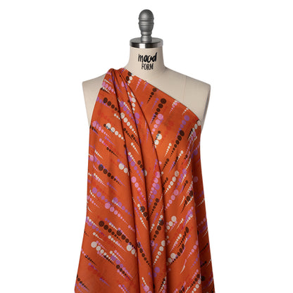 Mood Exclusive Orange Rain on Me Cotton Crepe Drape