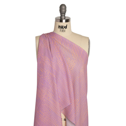 Mood Exclusive Purple Molecular Madness Cotton Crepe Drape