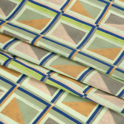 Mood Exclusive Geometric Critic Striped Viscose Dobby Full