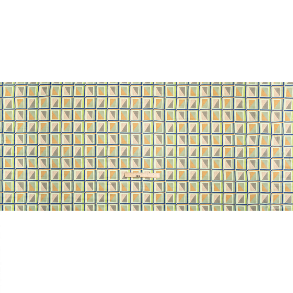 Mood Exclusive Geometric Critic Striped Viscose Dobby Drape