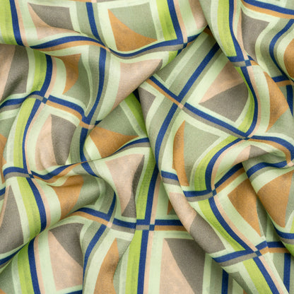 Mood Exclusive Geometric Critic Striped Viscose Dobby