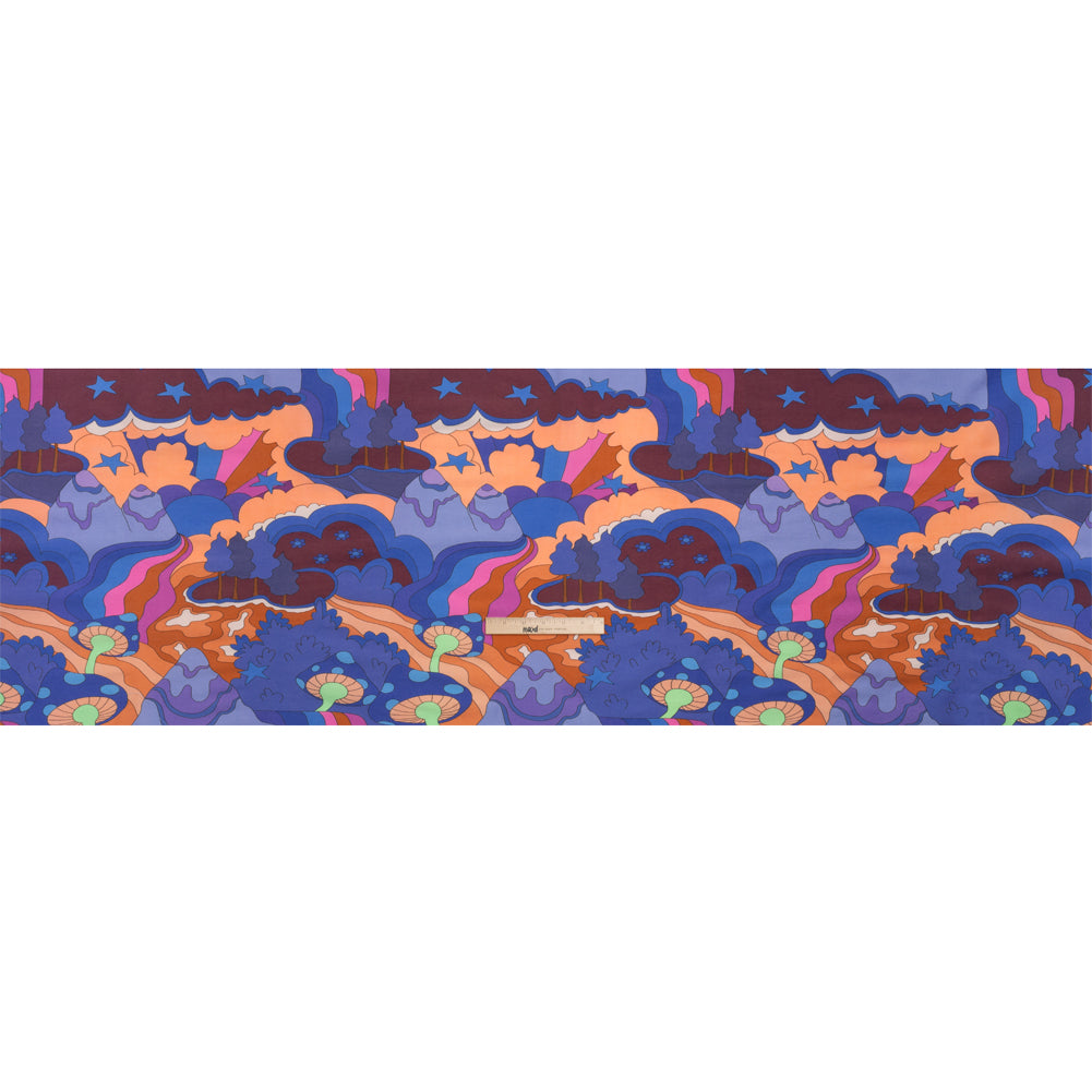 Mood Exclusive Over the Moon Stretch Viscose and Polyamide Twill Drape