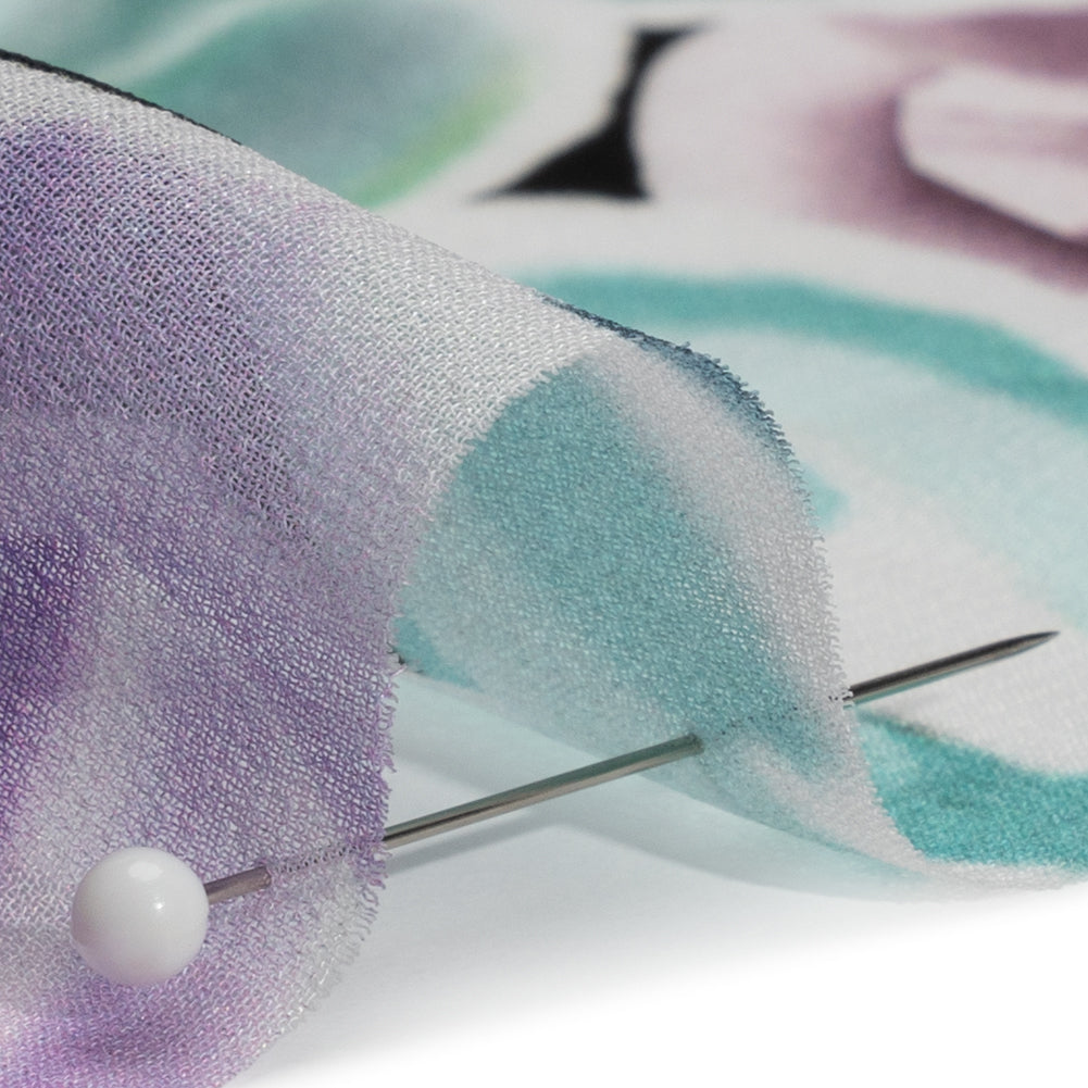 Mood Exclusive Purple Aromatic Affections Viscose Chiffon Folded